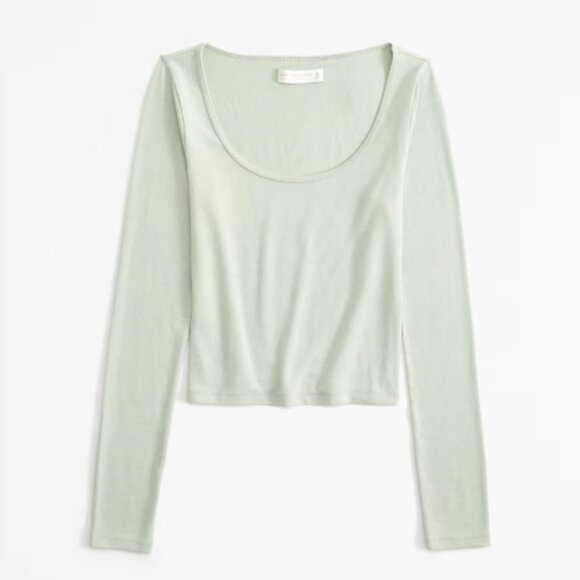 Abercrombie & Fitch Lounge Cozy Cloud Knit scoop neck tee - Picture 1 of 5